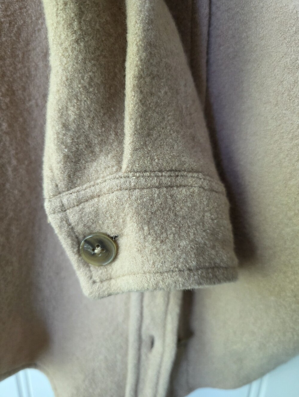 Wilfred Free The Ganna Shirt Jacket Shacket Merino Wool Cream Womens Small - Picture 9 of 9